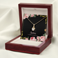 To My Girlfriend Lost Without You Alluring Ribbon Necklace Message Card-Express Your Love Gifts