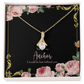 To My Girlfriend Lost Without You Alluring Ribbon Necklace Message Card-Express Your Love Gifts