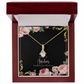 To My Girlfriend Lost Without You Alluring Ribbon Necklace Message Card-Express Your Love Gifts