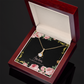 To My Girlfriend Lost Without You Alluring Ribbon Necklace Message Card-Express Your Love Gifts