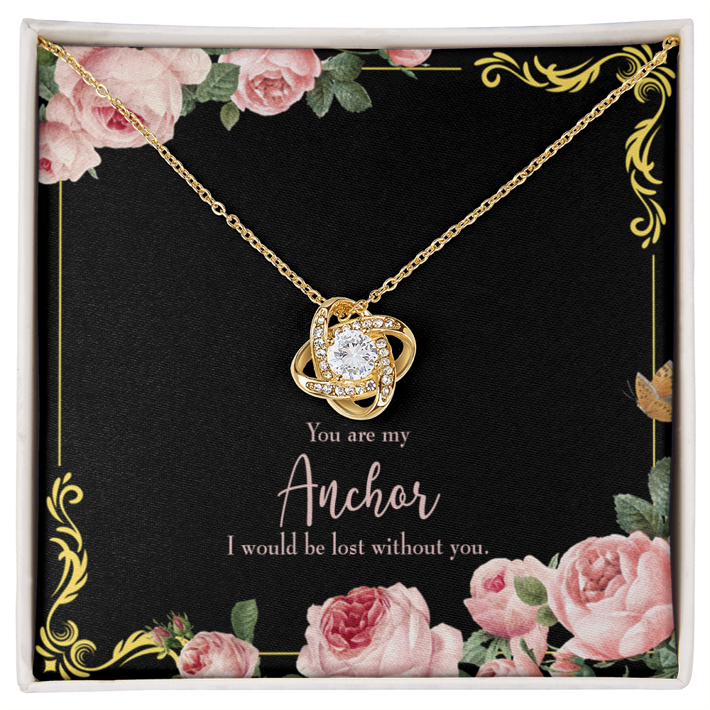 To My Girlfriend Lost Without You Infinity Knot Necklace Message Card-Express Your Love Gifts