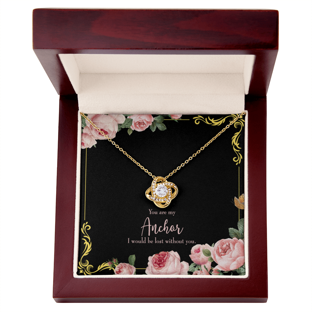 To My Girlfriend Lost Without You Infinity Knot Necklace Message Card-Express Your Love Gifts