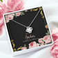 To My Girlfriend Lost Without You Infinity Knot Necklace Message Card-Express Your Love Gifts