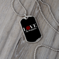 To My Girlfriend Love My Firefighter Necklace Stainless Steel or 18k Gold Dog Tag 24" Chain-Express Your Love Gifts