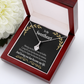 To My Girlfriend Loving You Alluring Ribbon Necklace Message Card-Express Your Love Gifts