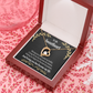 To My Girlfriend Loving You Forever Necklace w Message Card-Express Your Love Gifts
