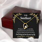 To My Girlfriend Loving You Forever Necklace w Message Card-Express Your Love Gifts