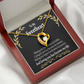 To My Girlfriend Loving You Forever Necklace w Message Card-Express Your Love Gifts