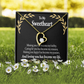To My Girlfriend Loving You Forever Necklace w Message Card-Express Your Love Gifts