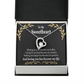 To My Girlfriend Loving You Forever Necklace w Message Card-Express Your Love Gifts