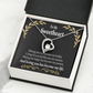 To My Girlfriend Loving You Forever Necklace w Message Card-Express Your Love Gifts