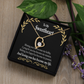To My Girlfriend Loving You Forever Necklace w Message Card-Express Your Love Gifts