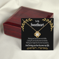 To My Girlfriend Loving You Infinity Knot Necklace Message Card-Express Your Love Gifts