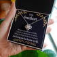 To My Girlfriend Loving You Infinity Knot Necklace Message Card-Express Your Love Gifts