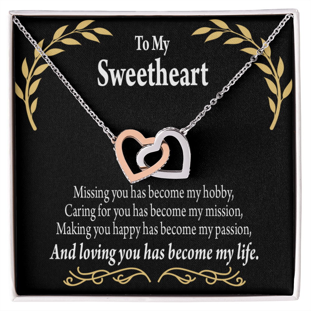 To My Girlfriend Loving You Inseparable Necklace-Express Your Love Gifts