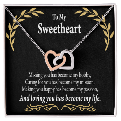 To My Girlfriend Loving You Inseparable Necklace-Express Your Love Gifts