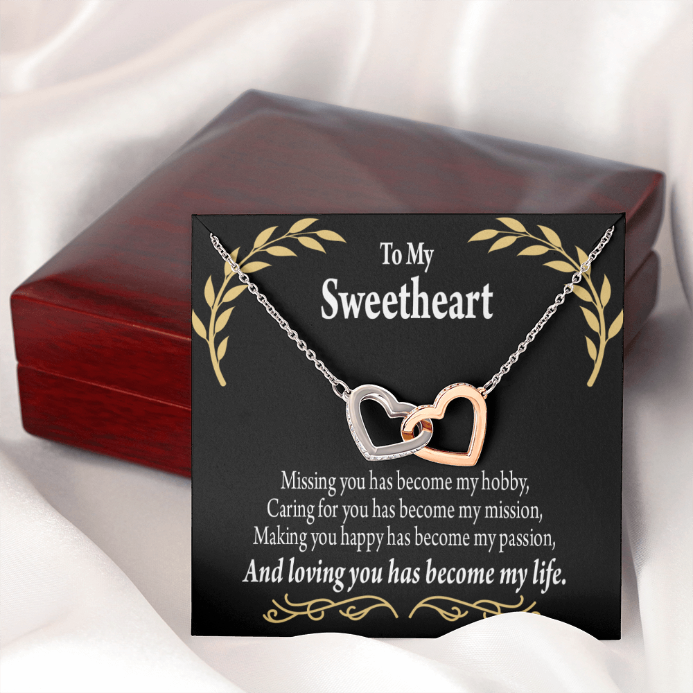 To My Girlfriend Loving You Inseparable Necklace-Express Your Love Gifts