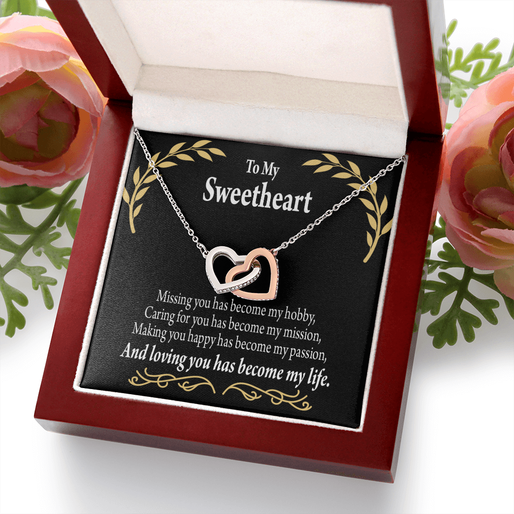 To My Girlfriend Loving You Inseparable Necklace-Express Your Love Gifts