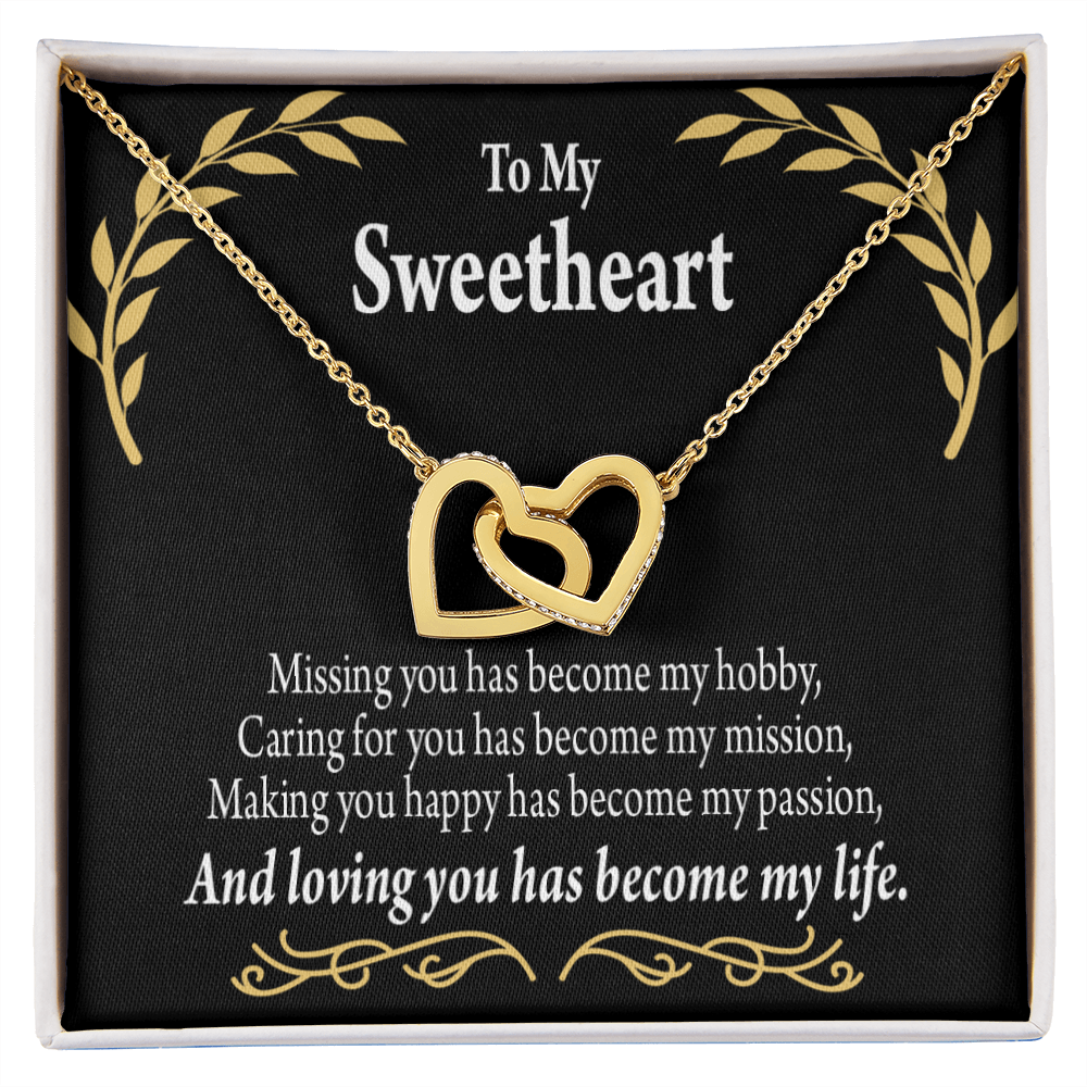 To My Girlfriend Loving You Inseparable Necklace-Express Your Love Gifts