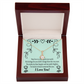 To My Girlfriend Lucky Alluring Ribbon Necklace Message Card-Express Your Love Gifts