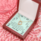 To My Girlfriend Lucky Forever Necklace w Message Card-Express Your Love Gifts