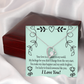 To My Girlfriend Lucky Forever Necklace w Message Card-Express Your Love Gifts