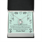 To My Girlfriend Lucky Forever Necklace w Message Card-Express Your Love Gifts