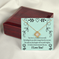 To My Girlfriend Lucky Infinity Knot Necklace Message Card-Express Your Love Gifts