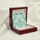 To My Girlfriend Lucky Infinity Knot Necklace Message Card-Express Your Love Gifts