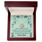 To My Girlfriend Lucky Infinity Knot Necklace Message Card-Express Your Love Gifts