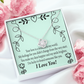 To My Girlfriend Lucky Infinity Knot Necklace Message Card-Express Your Love Gifts