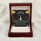 To My Girlfriend Lucky To Have You Alluring Ribbon Necklace Message Card-Express Your Love Gifts