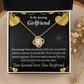 To My Girlfriend Lucky To Have You Infinity Knot Necklace Message Card-Express Your Love Gifts