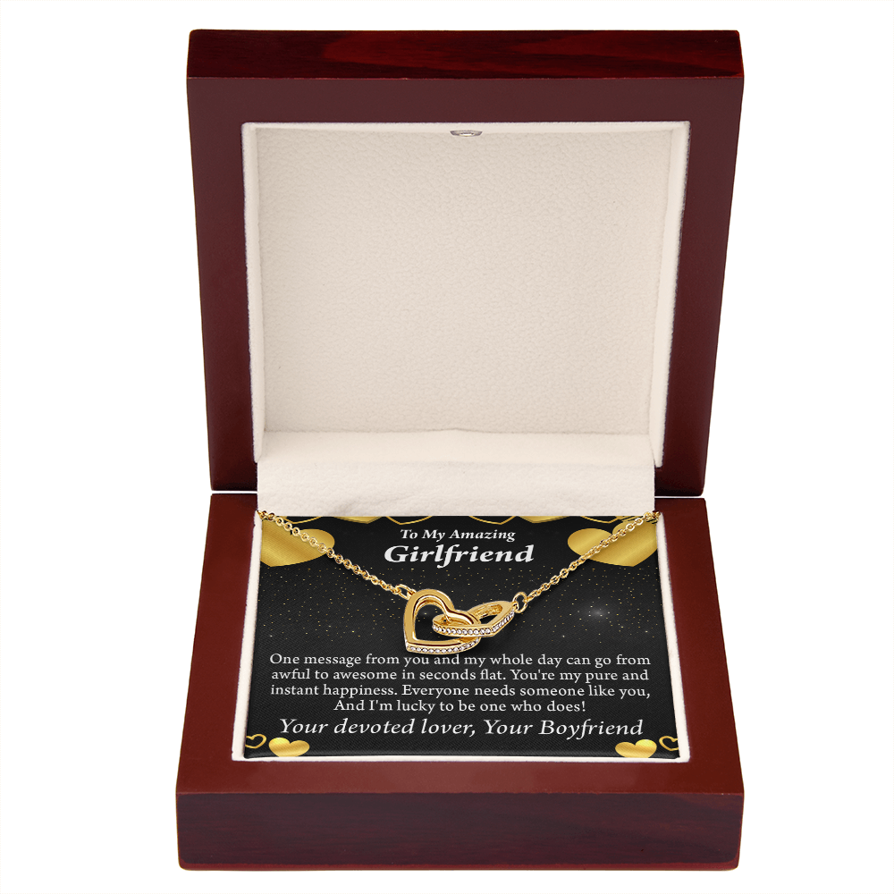 To My Girlfriend Lucky To Have You Inseparable Necklace-Express Your Love Gifts
