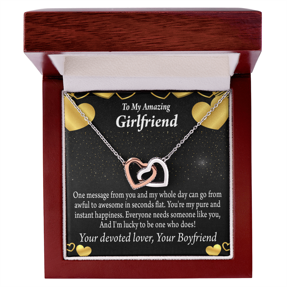 To My Girlfriend Lucky To Have You Inseparable Necklace-Express Your Love Gifts