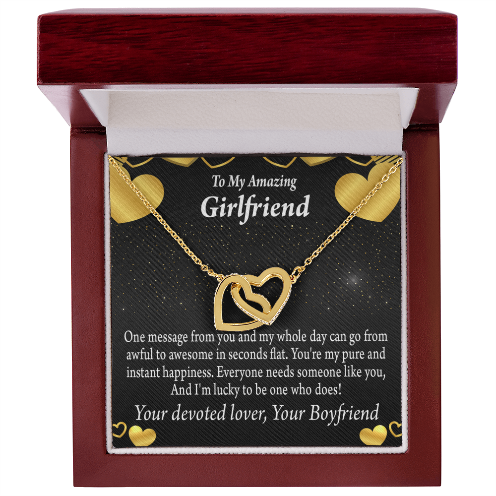 To My Girlfriend Lucky To Have You Inseparable Necklace-Express Your Love Gifts