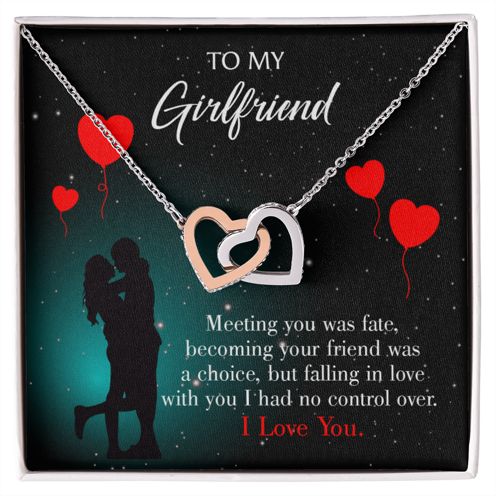 To My Girlfriend Meeting Inseparable Necklace-Express Your Love Gifts