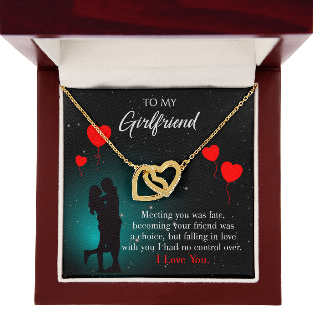 To My Girlfriend Meeting Inseparable Necklace-Express Your Love Gifts