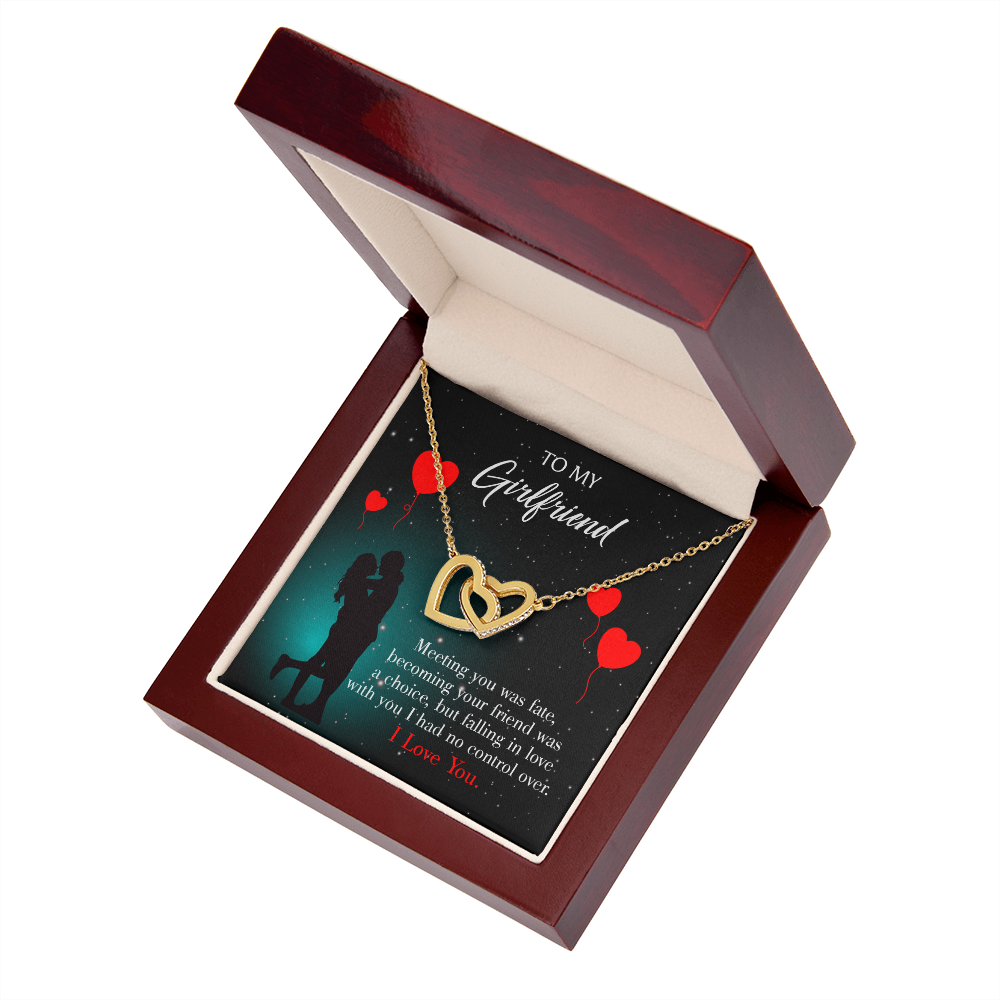 To My Girlfriend Meeting Inseparable Necklace-Express Your Love Gifts