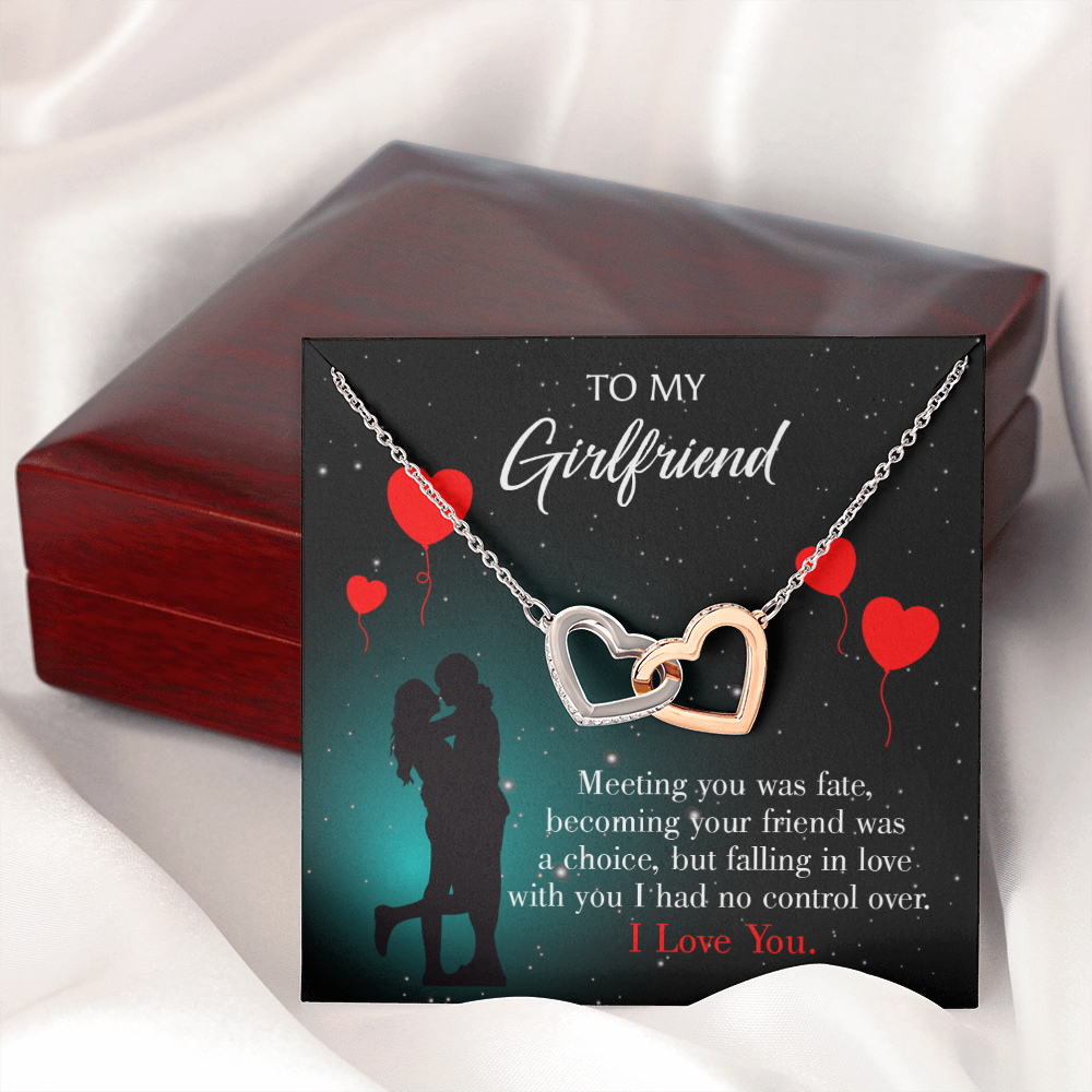 To My Girlfriend Meeting Inseparable Necklace-Express Your Love Gifts