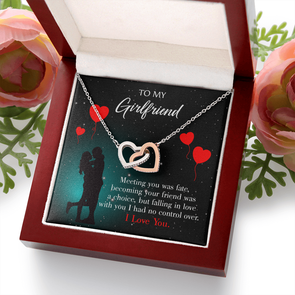 To My Girlfriend Meeting Inseparable Necklace-Express Your Love Gifts