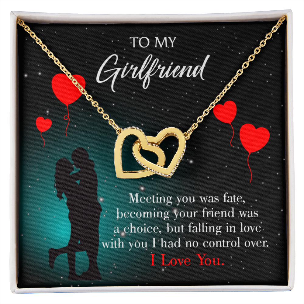 To My Girlfriend Meeting Inseparable Necklace-Express Your Love Gifts