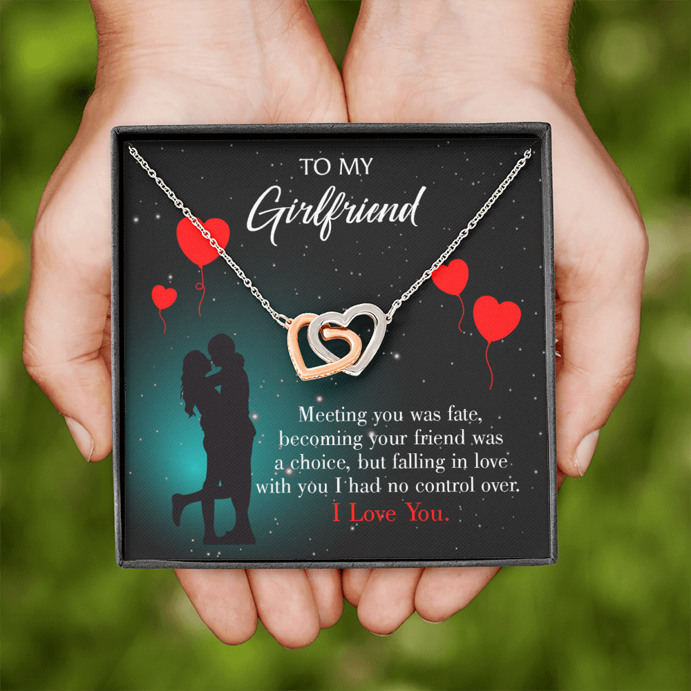 To My Girlfriend Meeting Inseparable Necklace-Express Your Love Gifts