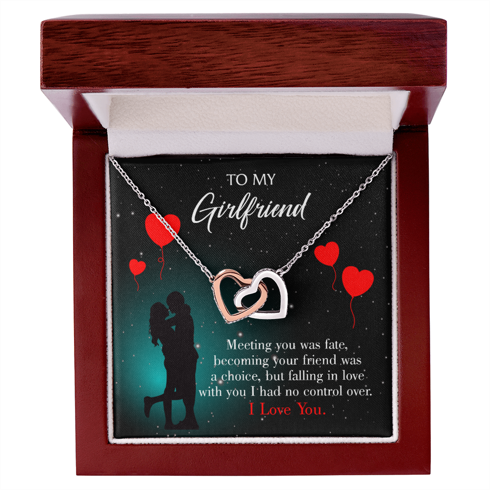 To My Girlfriend Meeting Inseparable Necklace-Express Your Love Gifts