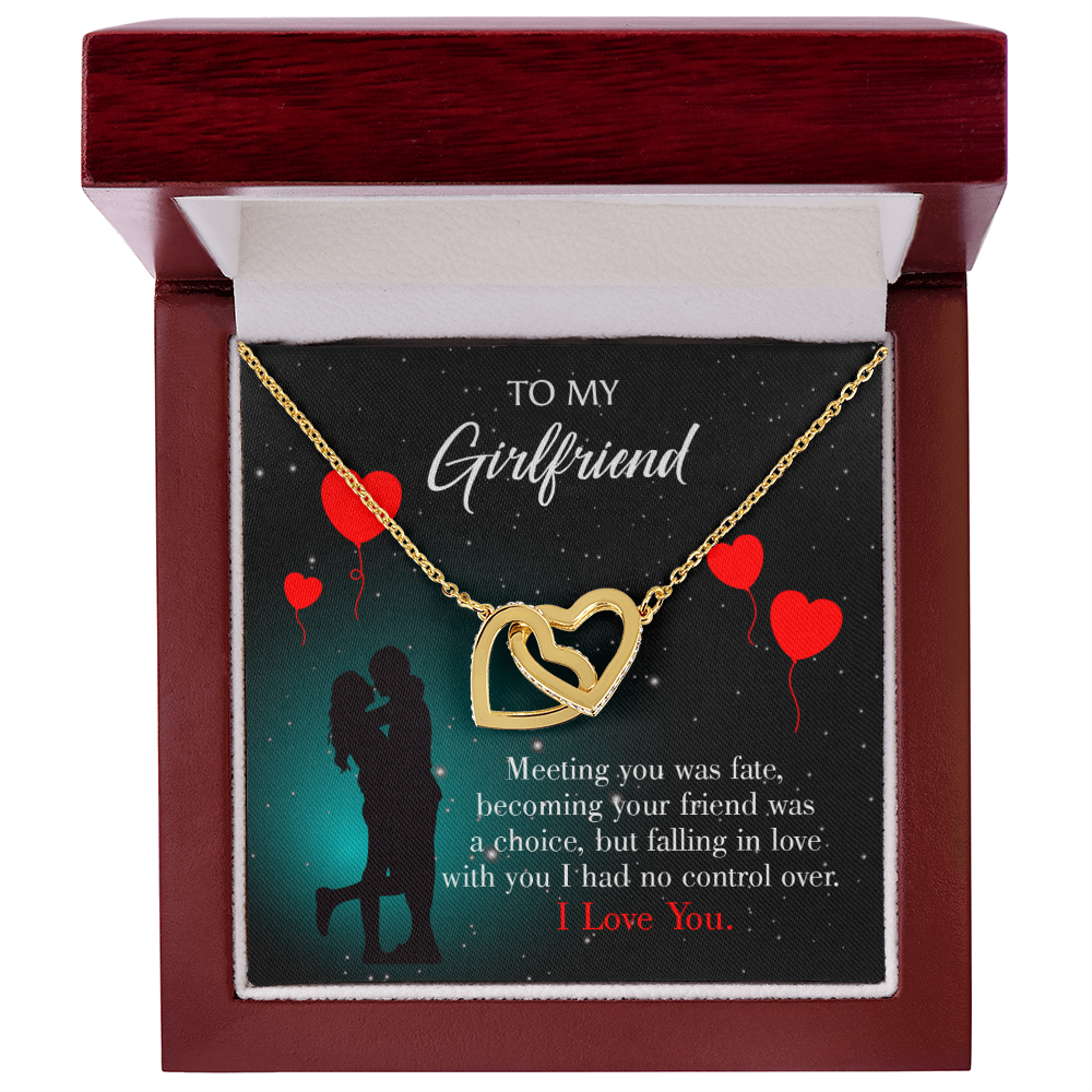 To My Girlfriend Meeting Inseparable Necklace-Express Your Love Gifts