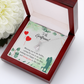 To My Girlfriend Missing You is my Hobby Alluring Ribbon Necklace Message Card-Express Your Love Gifts