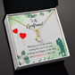 To My Girlfriend Missing You is my Hobby Alluring Ribbon Necklace Message Card-Express Your Love Gifts