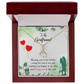 To My Girlfriend Missing You is my Hobby Alluring Ribbon Necklace Message Card-Express Your Love Gifts