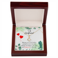 To My Girlfriend Missing You is my Hobby Alluring Ribbon Necklace Message Card-Express Your Love Gifts