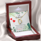 To My Girlfriend Missing You is my Hobby Forever Necklace w Message Card-Express Your Love Gifts
